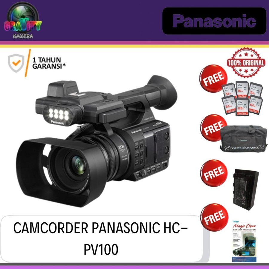 CAMCORDER PANASONIC HC-PV100 FULL HD / PANASONIC HC-PV100 / PANASONIC PV100