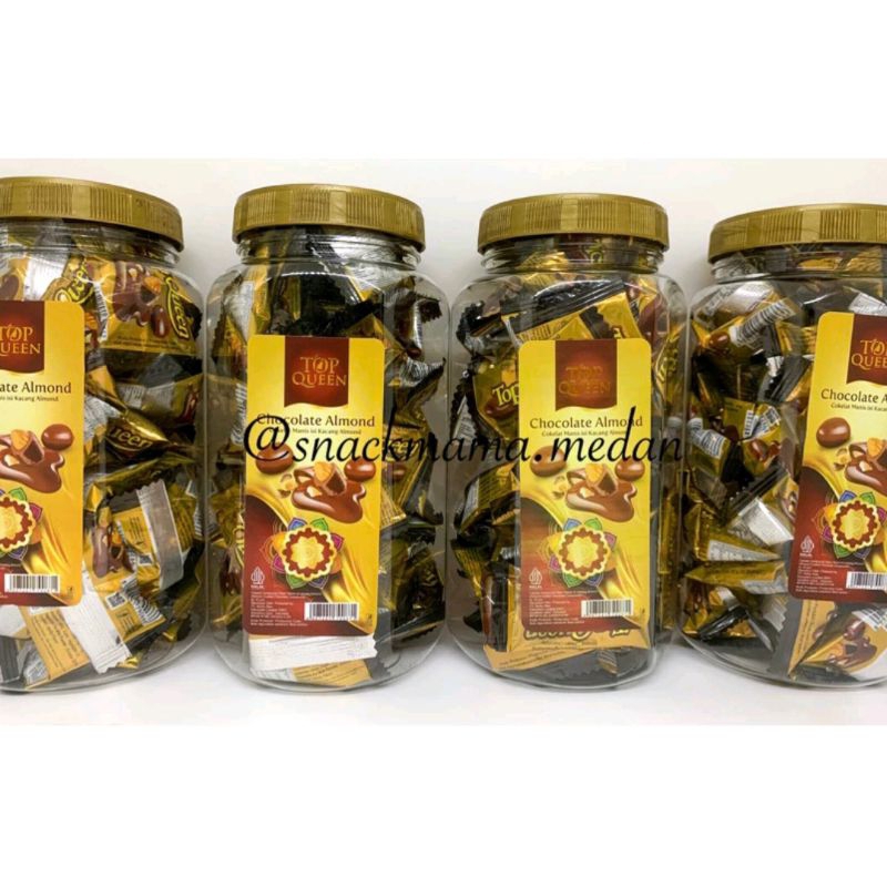 

COKLAT ALMOND ISI 1 TOPLES TOP QUEEN - COKELAT ALMOND SEKOTAK ISI 4 TOPLES