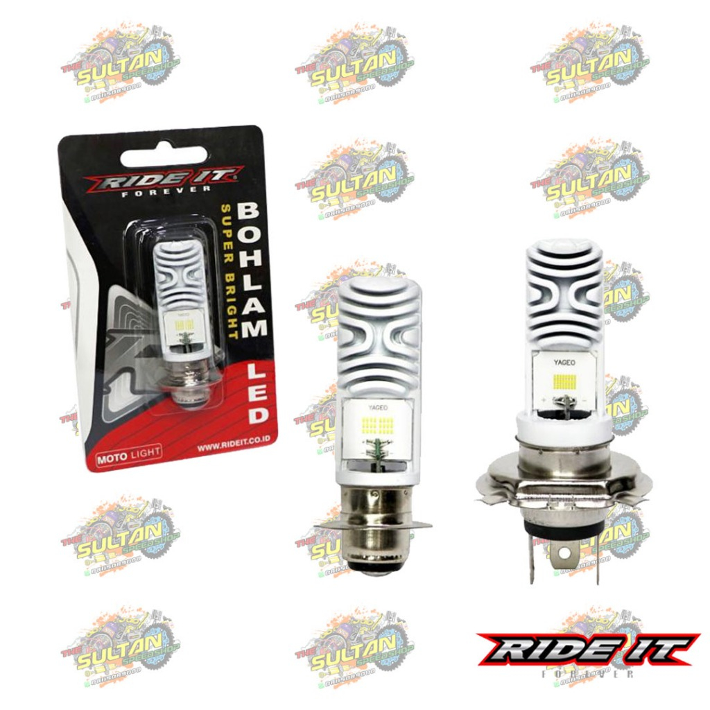 BOHLAM LAMPU DEPAN LED SUPER BRIGHT K1 BEBEK MATIC H4 VIXION RIDE IT