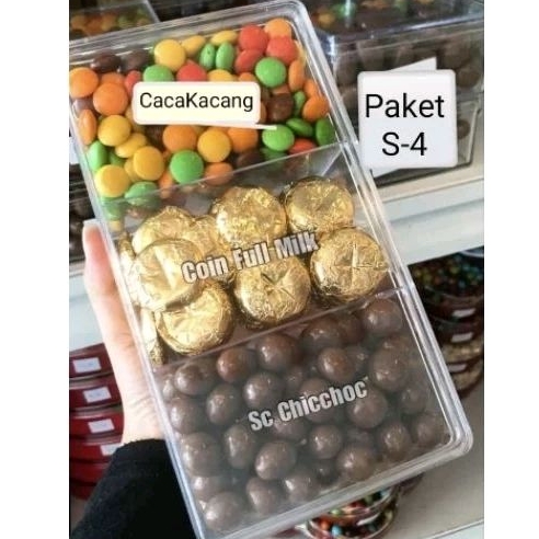 

HAMPERS LEBARAN || parcel cokelat, COKLAT LEBARAN TOPLES sekat 3 silver queen, chic choc ,lagie chacha READY STOK SIAP KIRIM