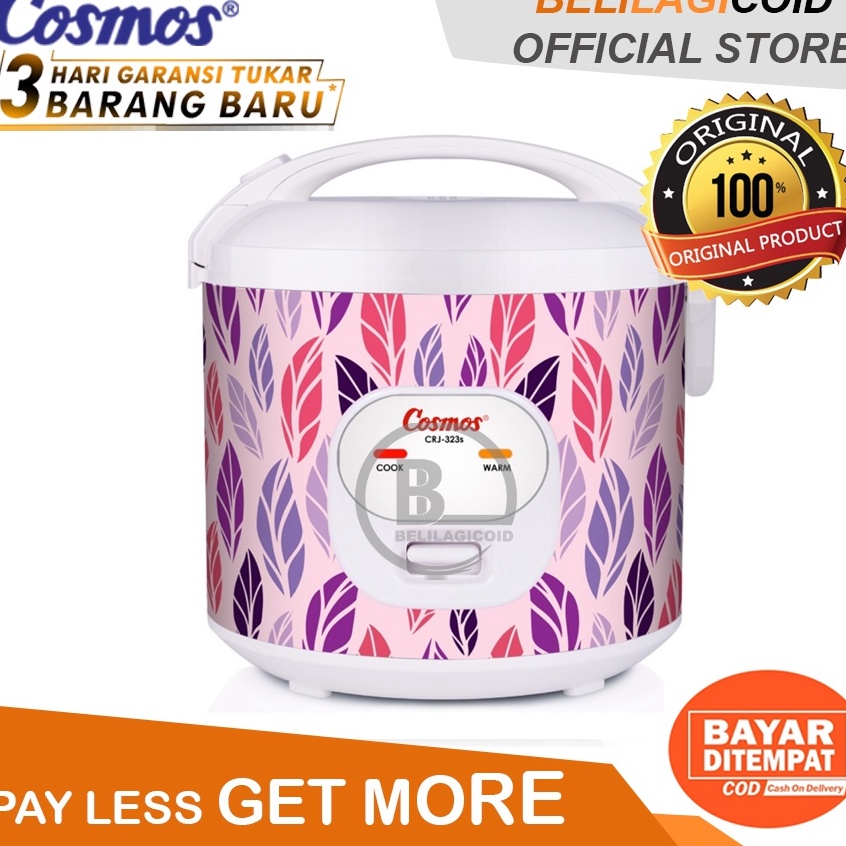 Ready Cosmos Rice Cooker CRJ 323 S  Megicom Cosmos CRJ323S  Magic Com Cosmos ORIGINAL CRJ323S y Mura