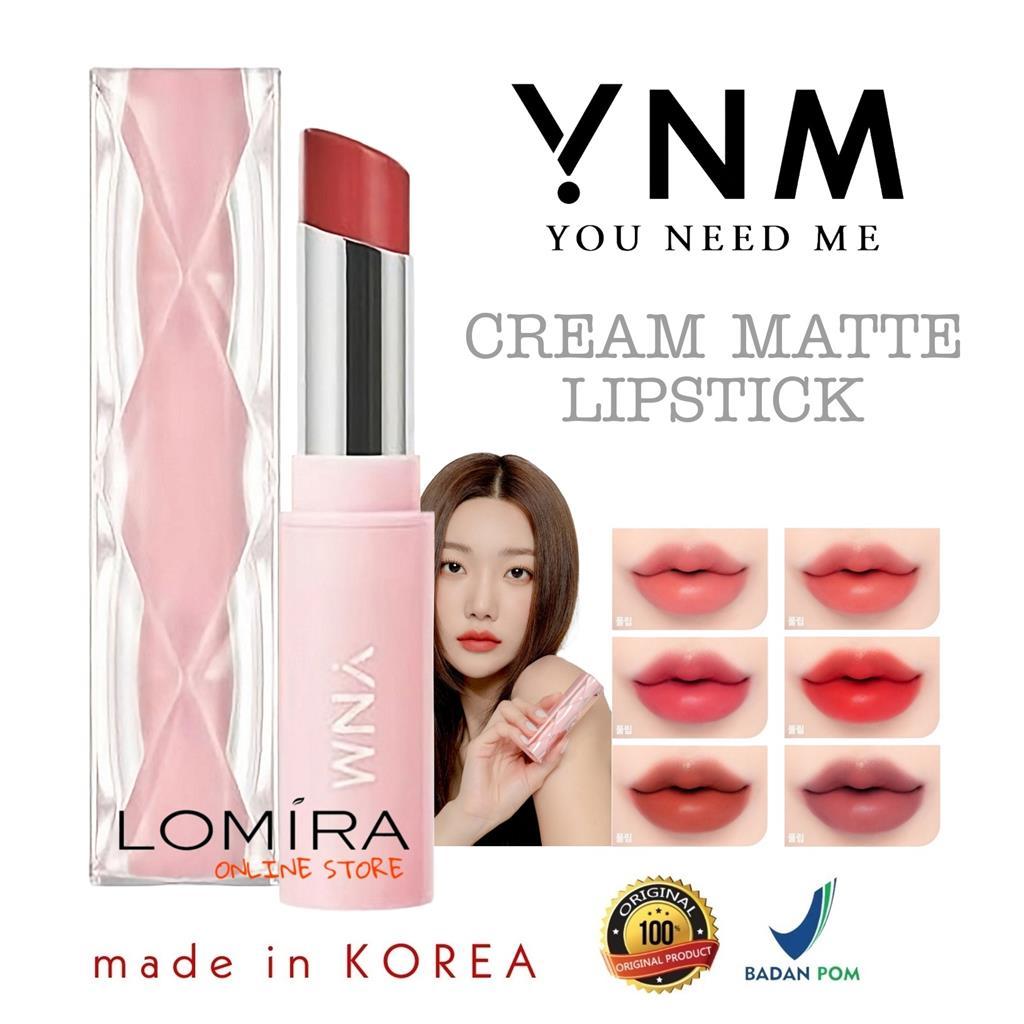 YNM CREAM MATTE LIPSTICK KOREA ORIGINAL - TERDAFTAR BPOM - YOU NEED ME LIP STICK LIPSTIK BALM