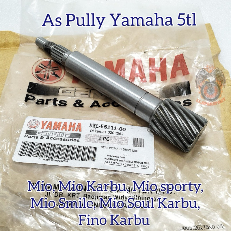 AS PULLY PULY ASLI ORIGINAL YAMAHA 5TL MIO SPORTY , MIO SMILE , MIO SOUL , MIO KARBU , FINO KARBU , 
