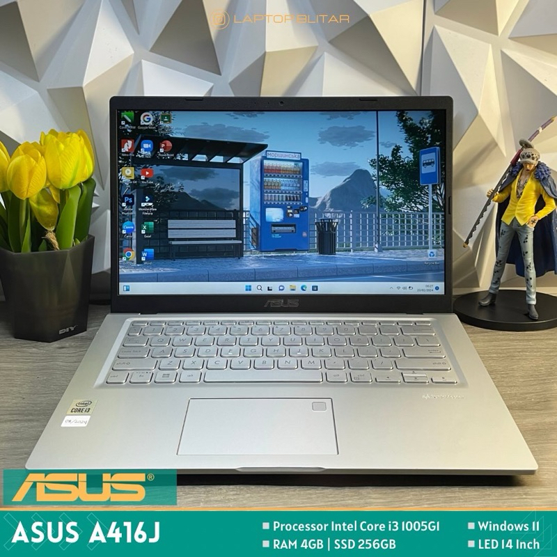LAPTOP SECOND ASUS VIVOBOOK A416J INTEL CORE I3 1005G1 4GB 256GB SSD WINDOWS 11