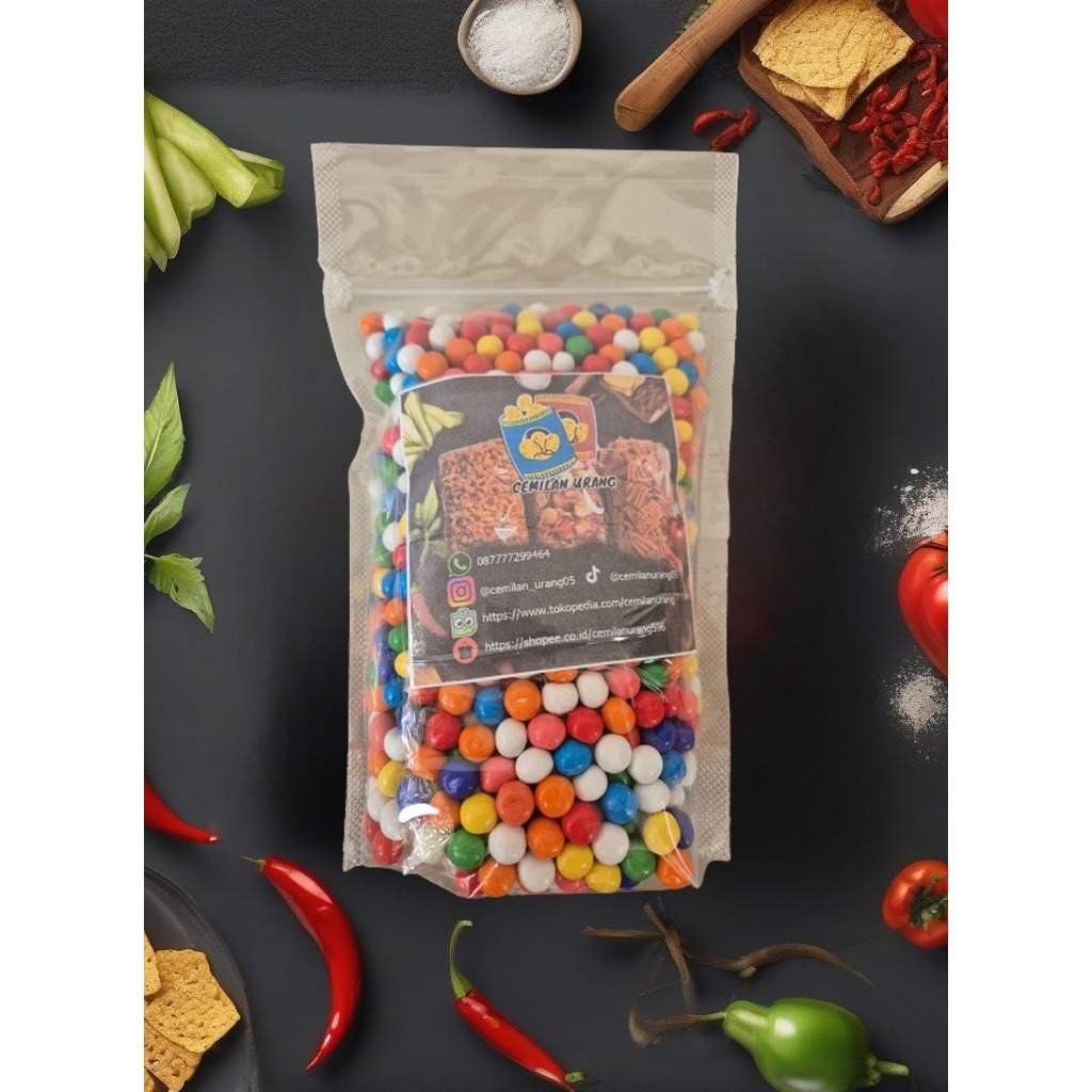 

Bola biskuit coklat warna waarni