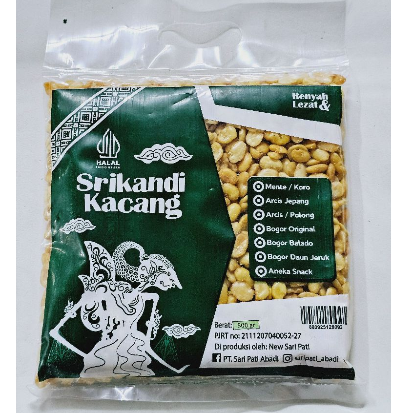 

KACANG BOGOR ORIGINAL SRIKANDI 500gr / KACANG KORO / KACANG BOGOR GURIH / Sari Pati Abadi