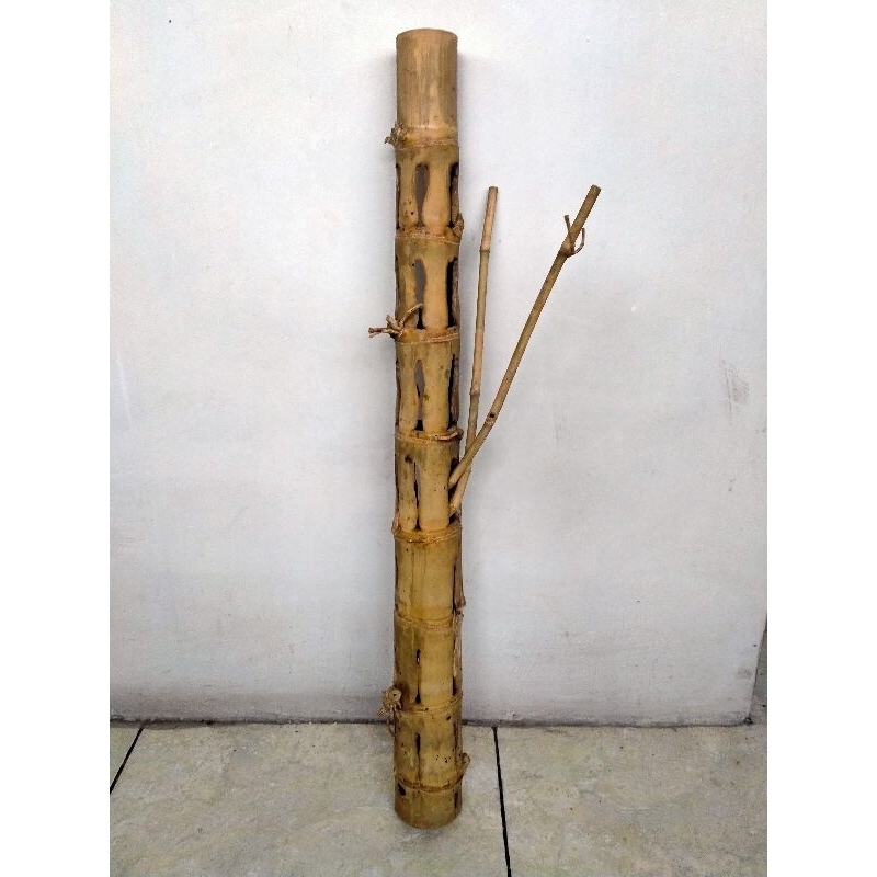 BAMBU UNIK RAJUT SUKMO TEMBUS 2 RANTING + COMBONG MENARA (68 CM) SANGAT LANGKA BOS