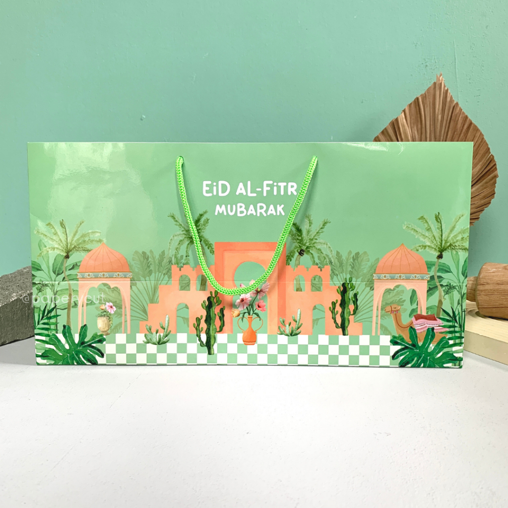 

Paperbag Eco Kue Hampers - Lebaran / Idul Fitri P 33 x L 13 x T 17 cm