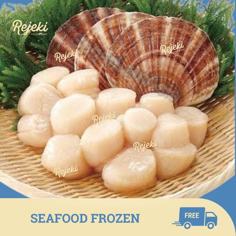 

Scallop Daging Kerang Simping Frozen 500gr - Rejeki Frozen Mart
