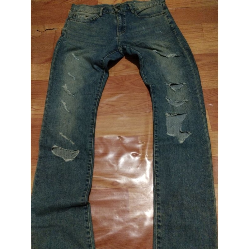 Saint Lauren Paris Ripped jeans Hedi Slimane Era