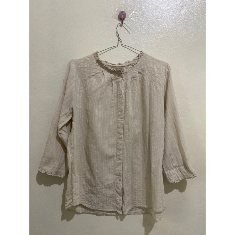 PRELOVED BLOUSE KATUN BORDIR