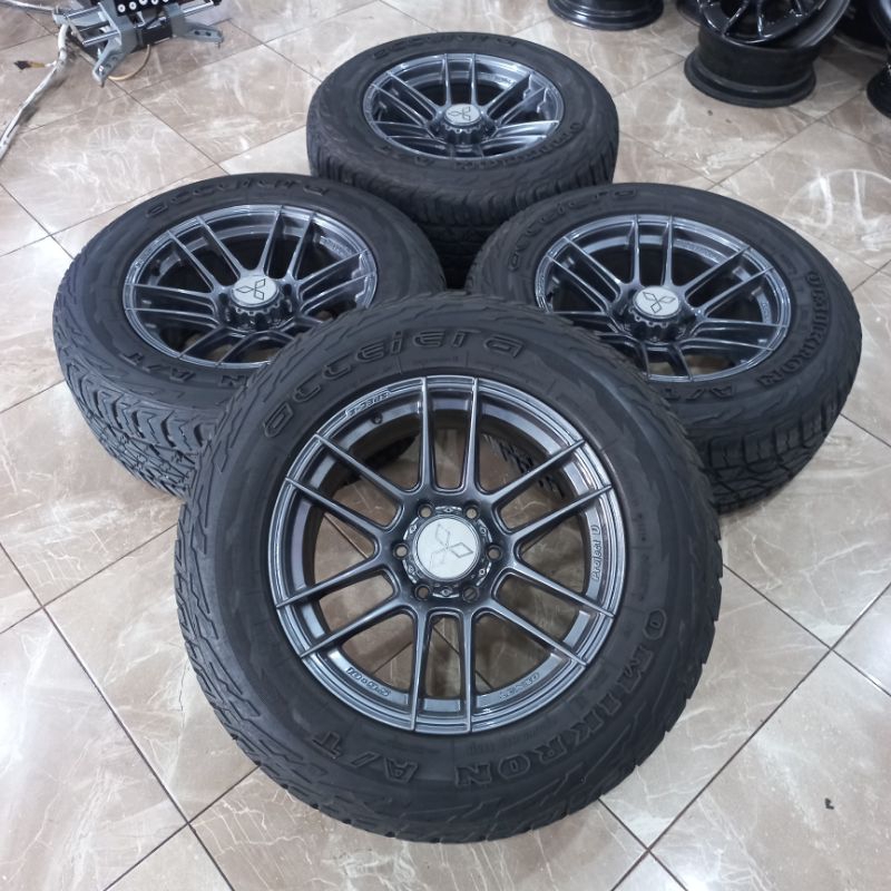VELG MOBIL BEKAS | REP LENSO R18X9.5 PCD 6X139.7 + BAN 285/60 R18 ACCELERA OMIKRON AT
