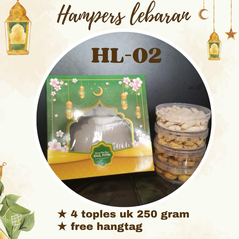 

[READY STOCK - HOME MADE - HALAL] HL-02 / Hampers kue kering idul fitri / Hampers kue kering premium / Hampers kue lebaran / Hampers kue kering