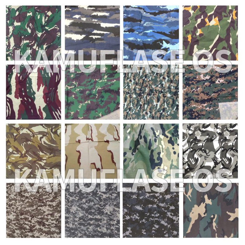 1212 Brands Festival Bahan kain Ripstop loreng army kain loreng Brimob TNI AD AU AL NKRI Banser PP M