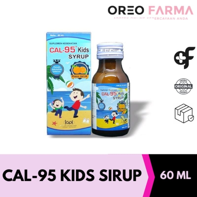 Cal-95 Kids Sirup 60 mL | Cal 95 Sirup