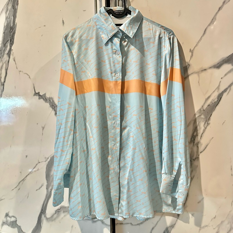 PRELOVED BRAND NO BRAND BNB X OR OLLA RAMLAN OHANNA TOP BLUE