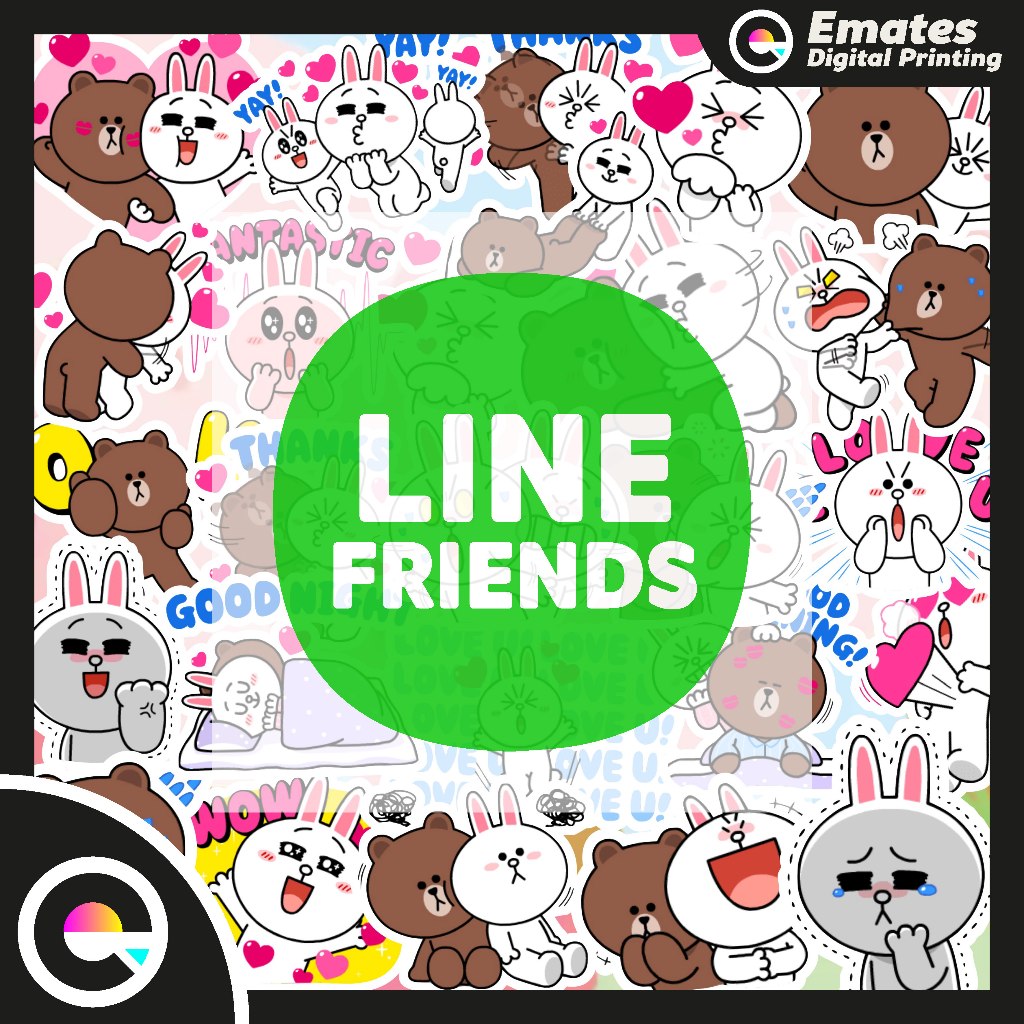 

[ISI 25 PCS] Stiker Sticker Line Friends Super Charged | Stiker Aesthetic Sticker Lucu