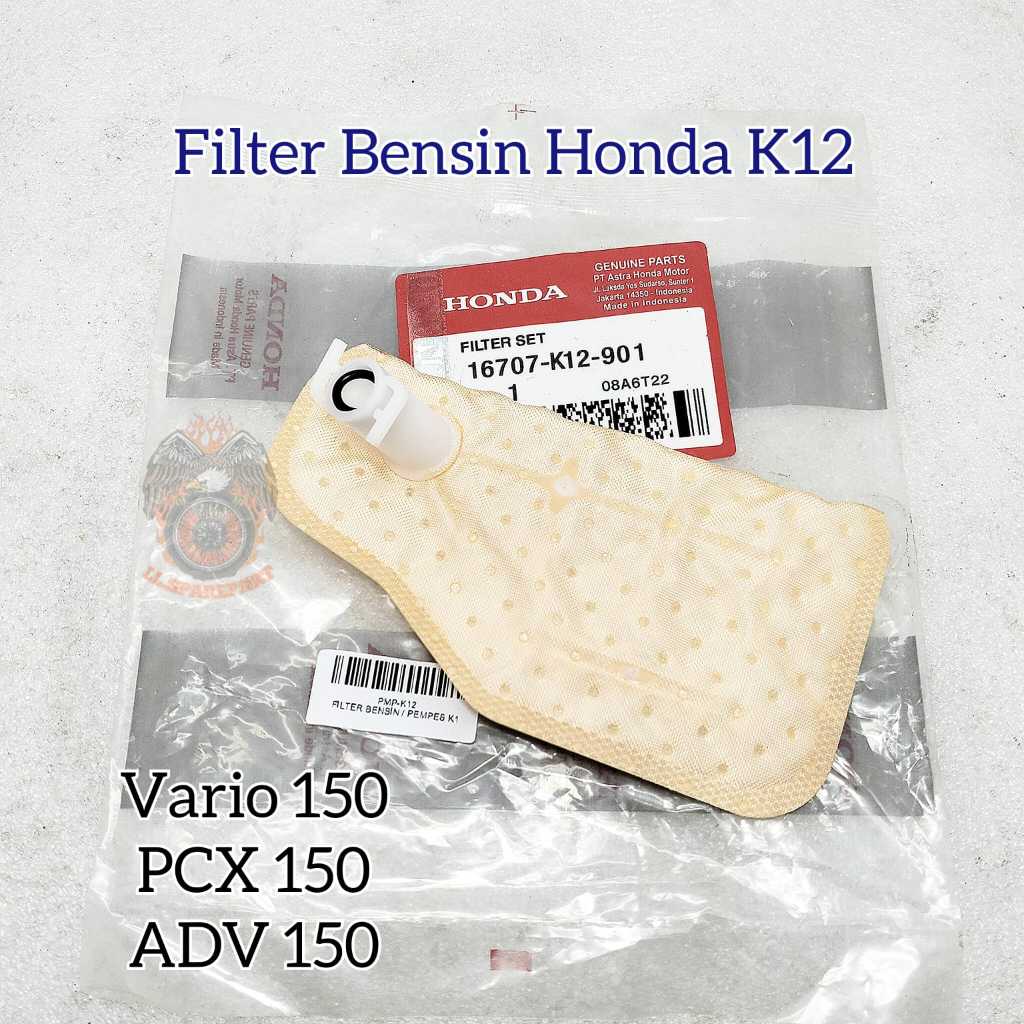 Filter Set Pempes Bensin Fuel Pump Honda K12 Vario 150 PCX 150 ADV 150 Filter Saringan Pampers Feul 