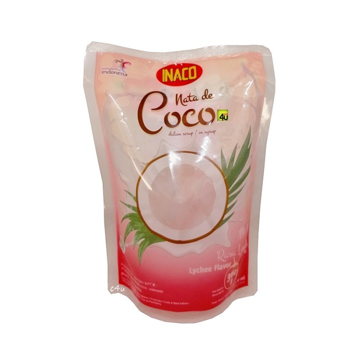 

inaco nata de coco lychee 360gr - inaco nata de coco leci