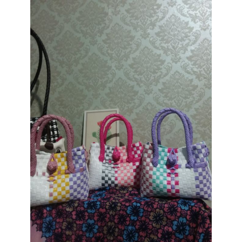 Mini Bag Part 2 Super Gemoy/Tas Hp/Souvenir/hampers  tas anyaman plastik