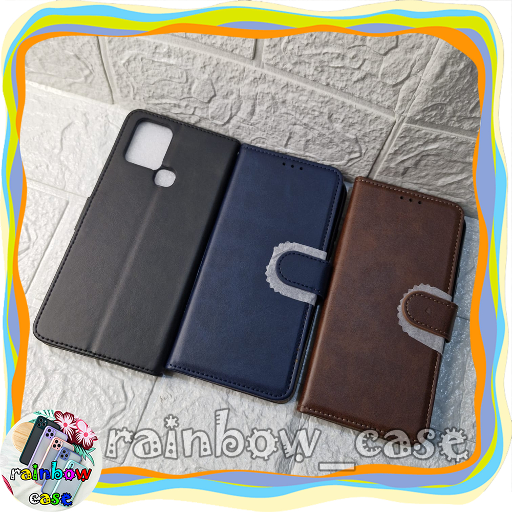 INFINIX HOT 10 / HOT 10S CASE FLIP LEATHER DOMPET LIPAT