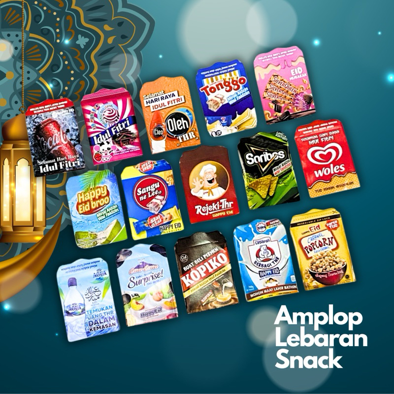 

[READY STOCK] AMPLOP LEBARAN MOTIF SNACK MUSLIM VIRAL | Amplop Lebaran 2024