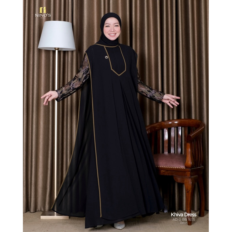 KHIVAdress 2656 gamis ninos terbaru gamis hijab fashion gamis dayli gamis ninos original