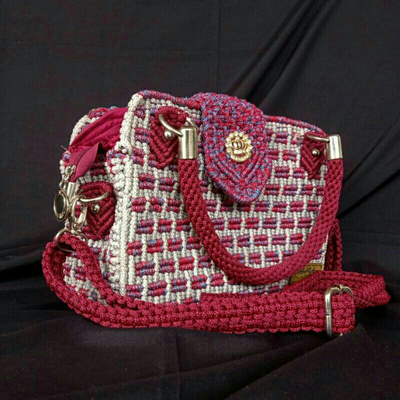 Azara Tas Tali Kur (100% ORI) - Kenzie Motif Kotak