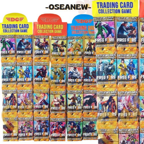 -DISKON- KARTU PERMAINAN FREEFIRE SACHET / KARTU FF TRADING CARD NEW / mobile Legend Free Fire tradi