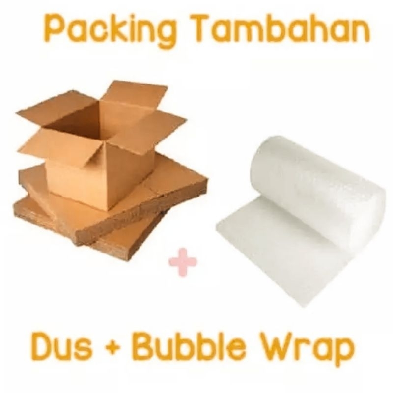 

bubble wrap dan kardus tambahan buat pengaman barang