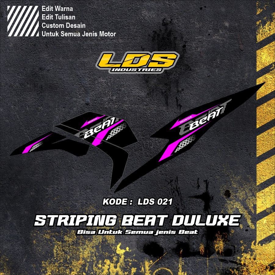 LDS 021 striping beat deluxe hayabusa / striping beat deluxe / striping beat street 2023 variasi / s