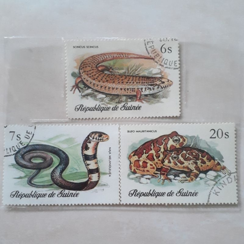 

Perangko Guinea Reptiles Tahun 1977 set 3pcs