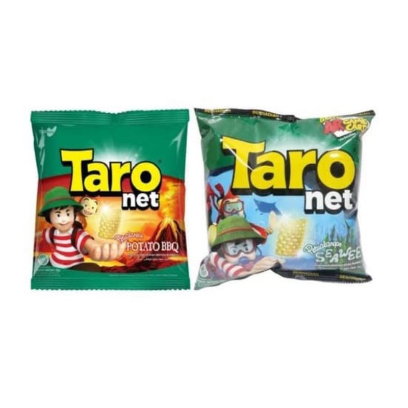 

Taro net petualangan/snack chiki ringan/snack varian rasa bbq/seaweed