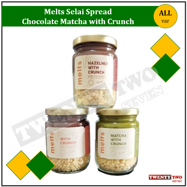 

Melts Selai Spread Chocolate Hazelnut Matcha with Crunch 130 gr