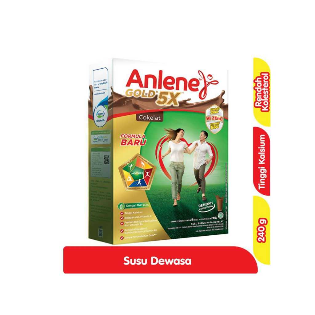 

Anlene Gold 5X Susu Bubuk Cokelat 240 g