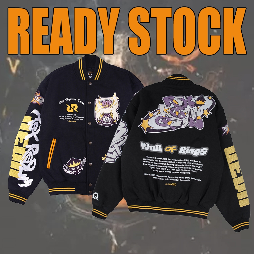 JAKET VARSITY RRQ "THE LEGACY" TERBARU TAHUN 2024 JUMBO