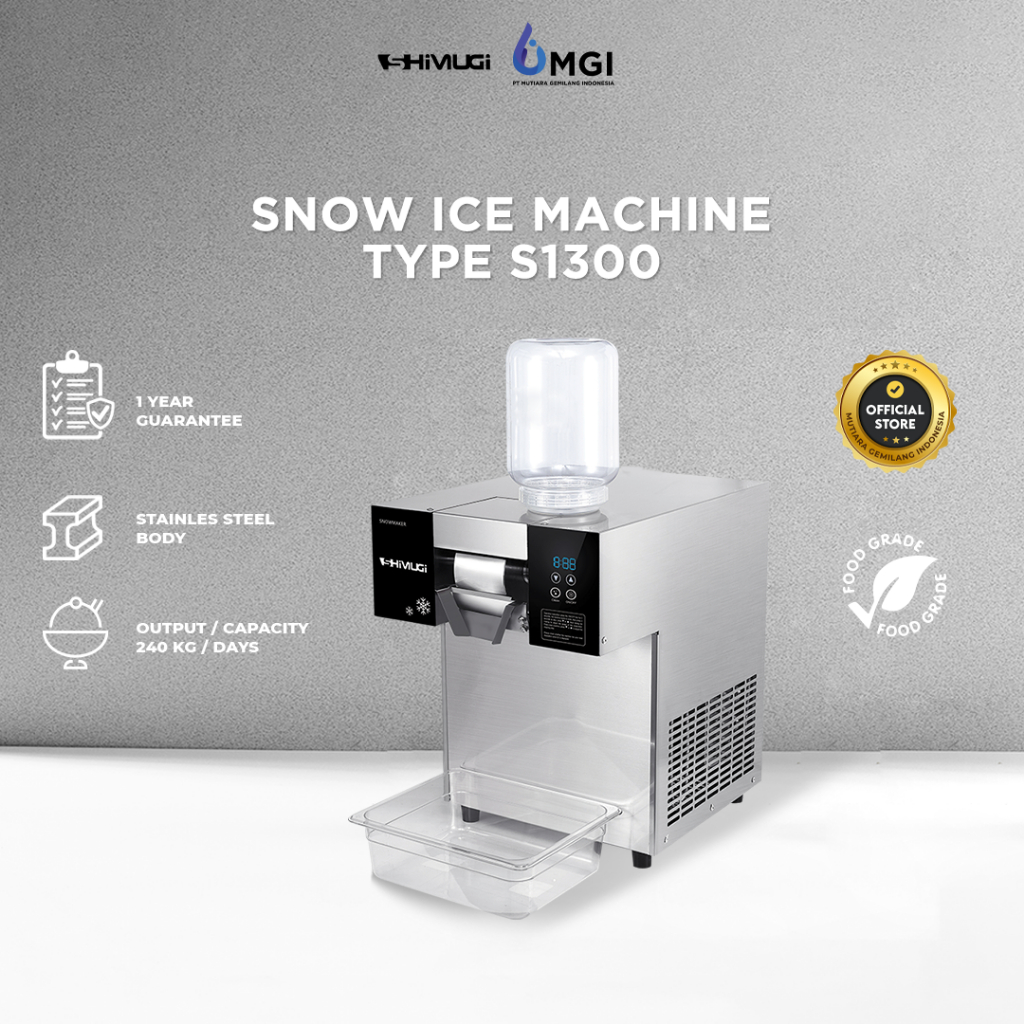 Mutiaragemilang.id Mesin Snow Ice / SHIMUGI Bingsu Bingsoo Bingso Machine ala Korea SHIMUGI S1300