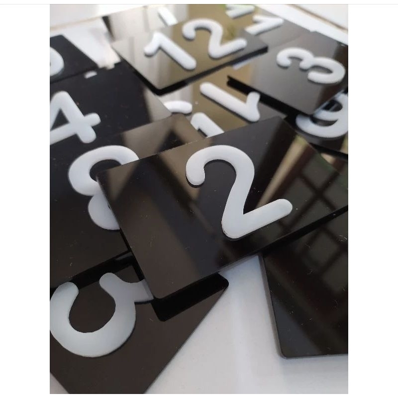 Akrilik Timbul Nomor Kos/Akrilik Timbul Nomor Rumah/Akrilik Timbul Nomor Hotel