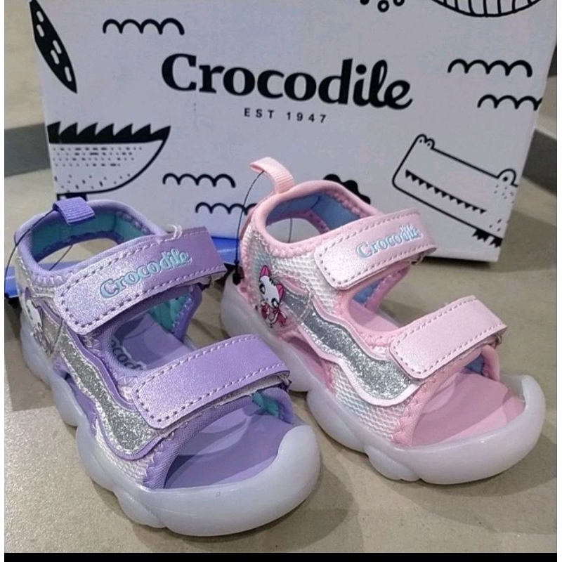 NEW ARRIVAL  Sepatu sandal anak LED original brand crocodile