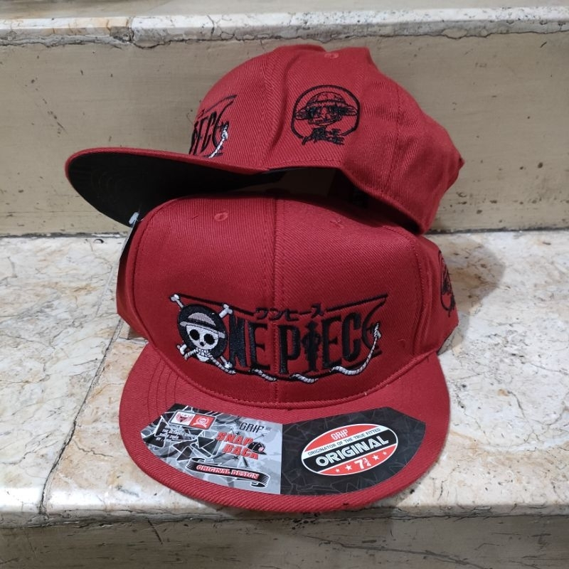 topi snapback bordir ONEPIECE topi bordir hiphop topi distro topi keren topi snapback bordir ONE PIE