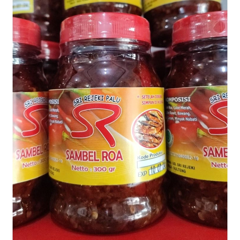 

Sambal Roa 300gr SR Merah - Sambal Khas Palu