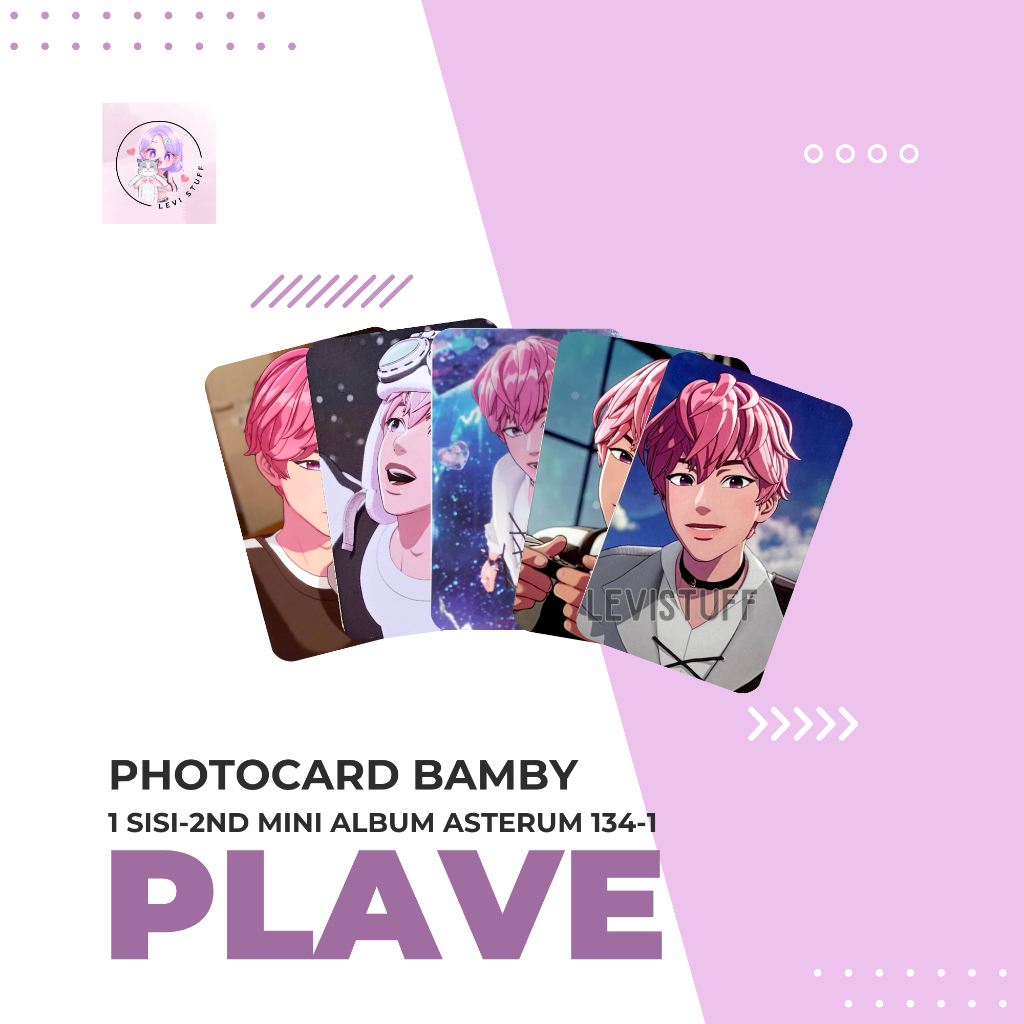 Photocard Plave Member Bamby 2nd Mini Album Asterum 134-1 Unofficial idol/korea/kpop/virtual idol