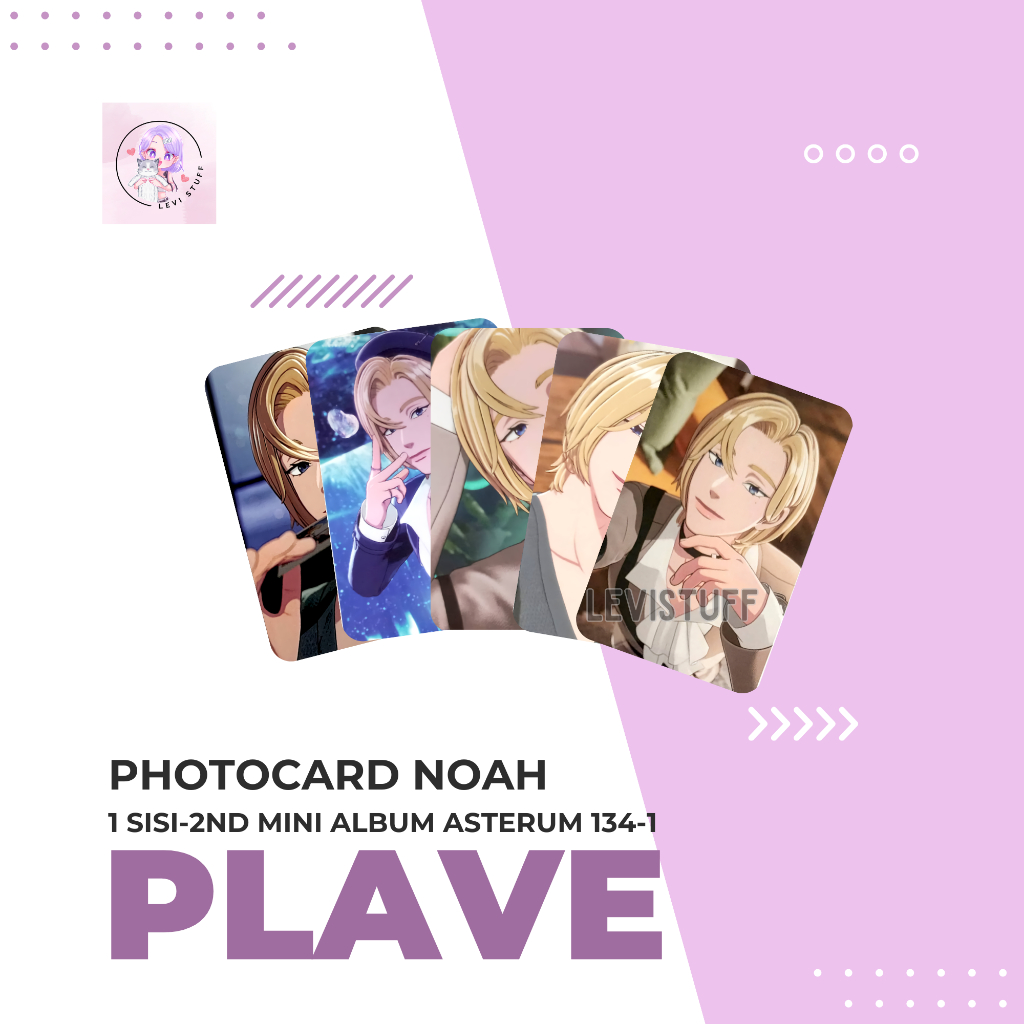 Photocard Plave Member Noah 2nd Mini Album Asterum 134-1 Unofficial idol/korea/kpop/virtual idol