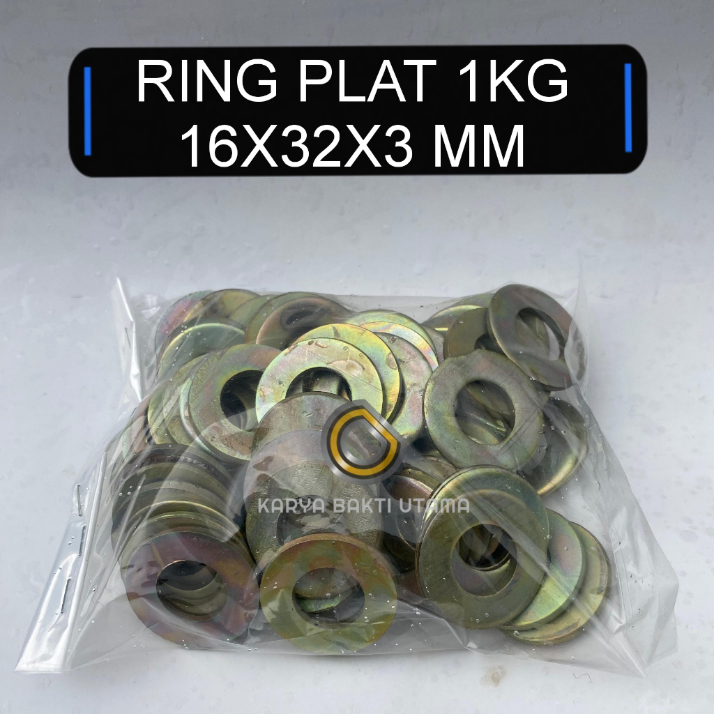RING PLAT KILOAN | 1KG RING PLAT 16X32X3 MM | RING PLAT M16 | RING PLAT BAUT M16 | RING PLAT BAUT 5/