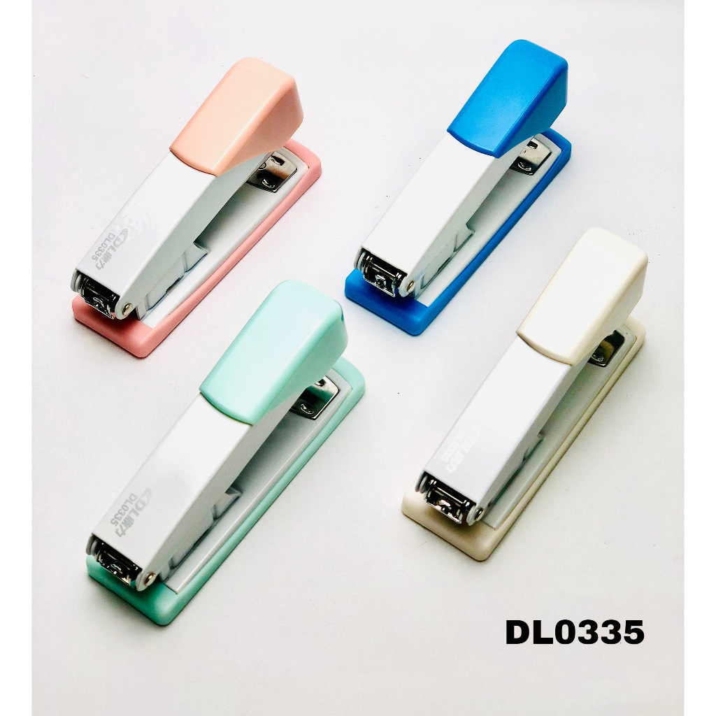 

Stapler Dingli DL0335 Hekter Impor Isi Staples no 24/6 Jepretan Kertas Warna Pastel Alat Kantor Sekolah