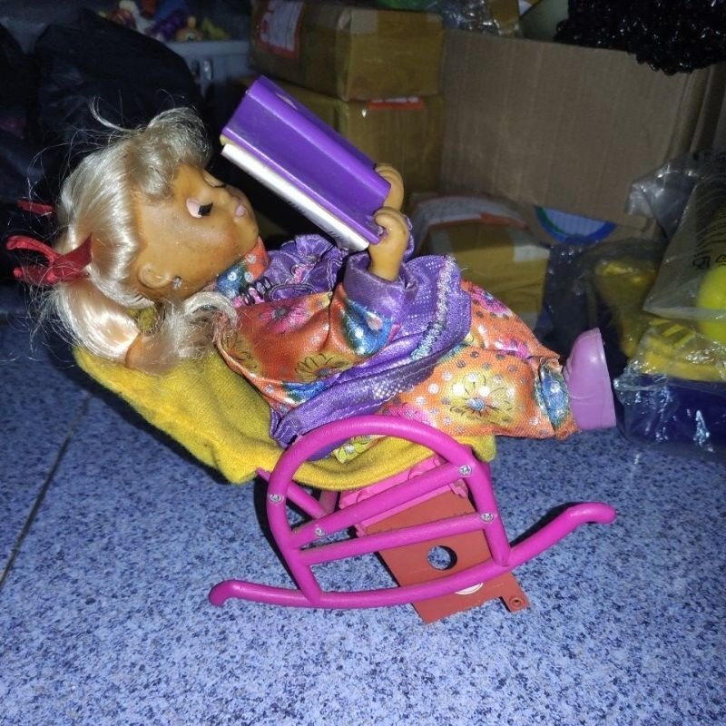 Mikkai Battery Swing Chair Vintage Toys Baby Alive Doll