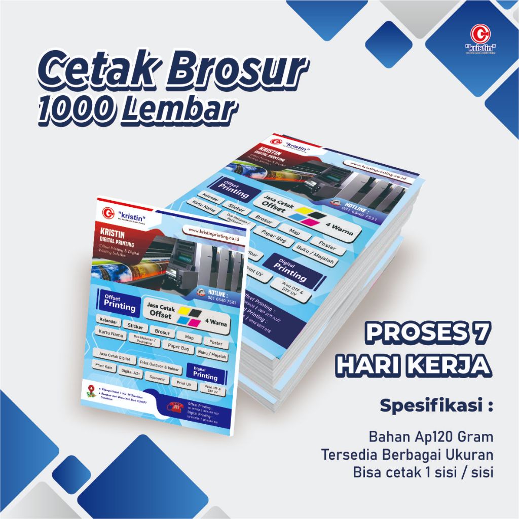 

CETAK BROSUR 1000 LEMBAR | AP120 | Murah Berkualitas