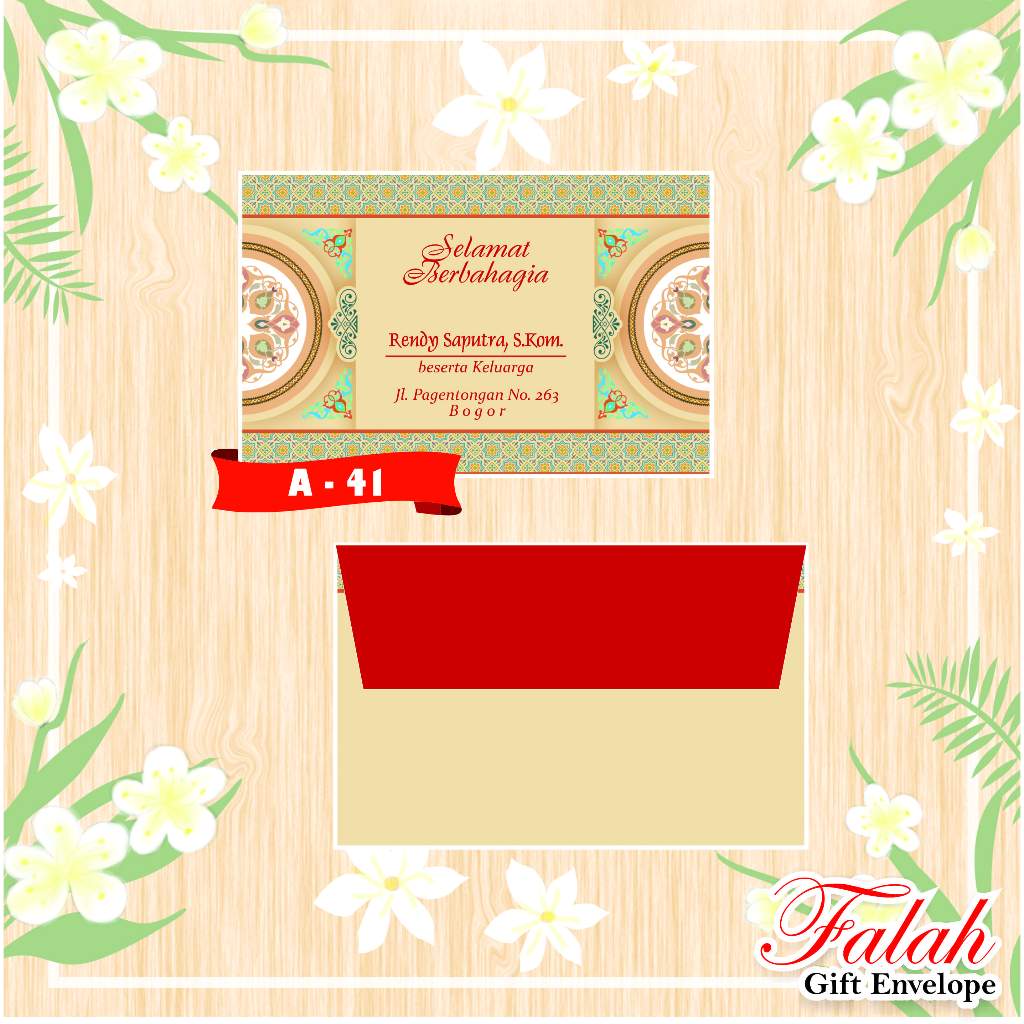 

Amplop Falah A 41 Termurah Isi 50 Lembar (Belum Termasuk Cetak)