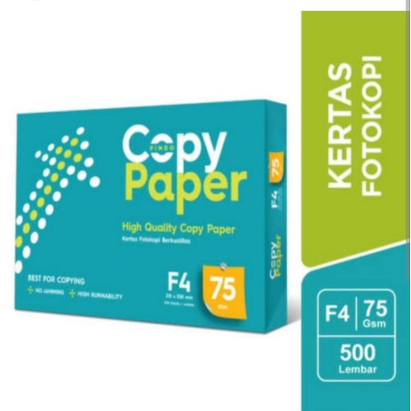 

Kertas Hvs Copy Paper 1 Dus Isi 5 Rim F4 75 Gsm Uk. (215x330mm)