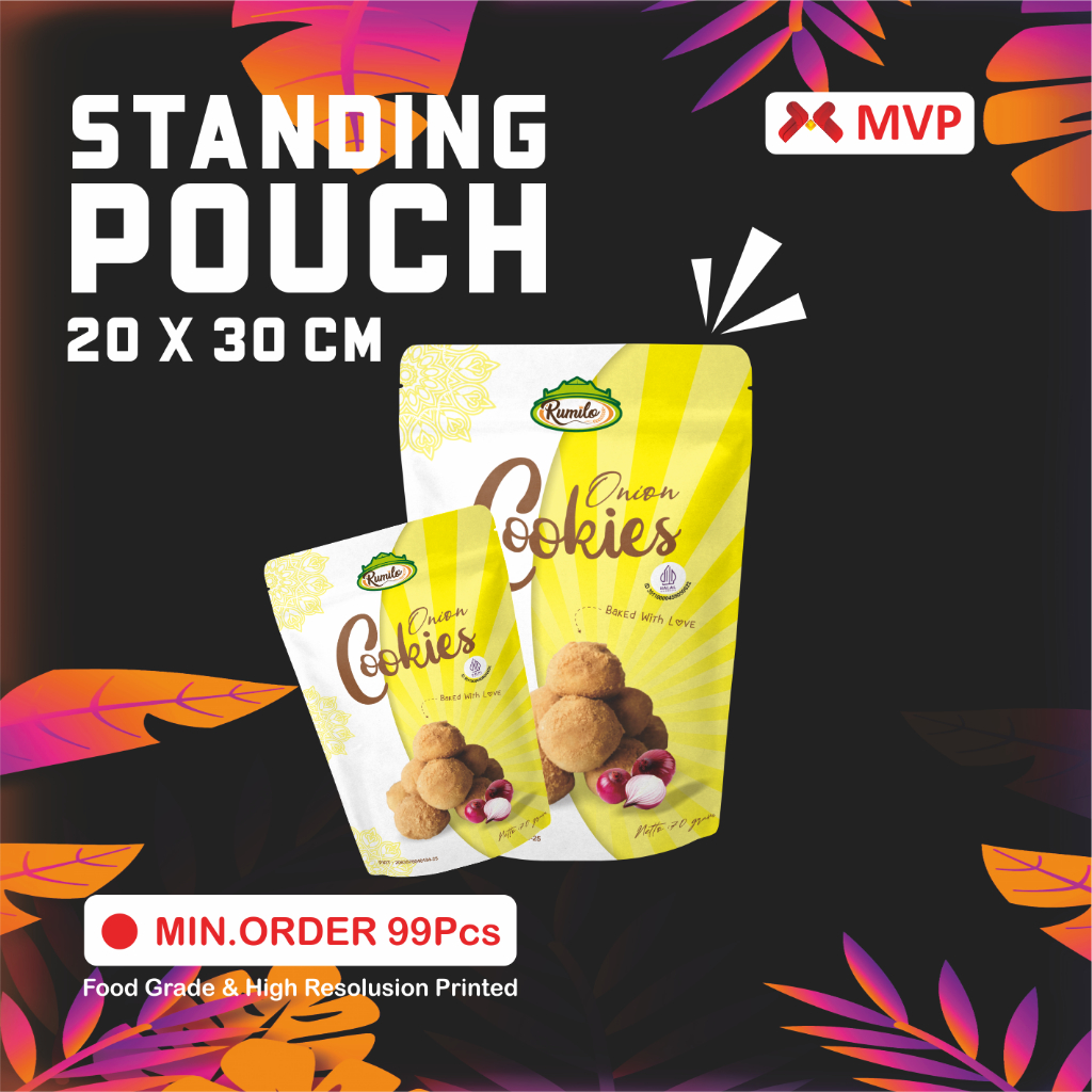 

KEMASAN MAKANAN STANDING POUCH - 20x30cm
